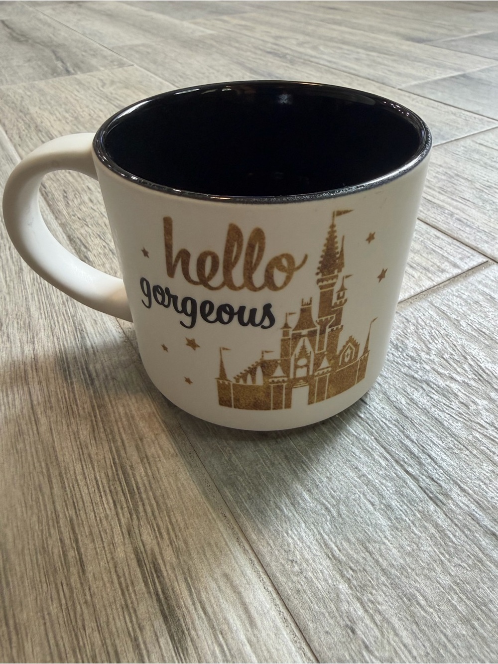 Hello Gorgeous Disney Parks Gold Cinderella's Castle 14oz Mug Princess